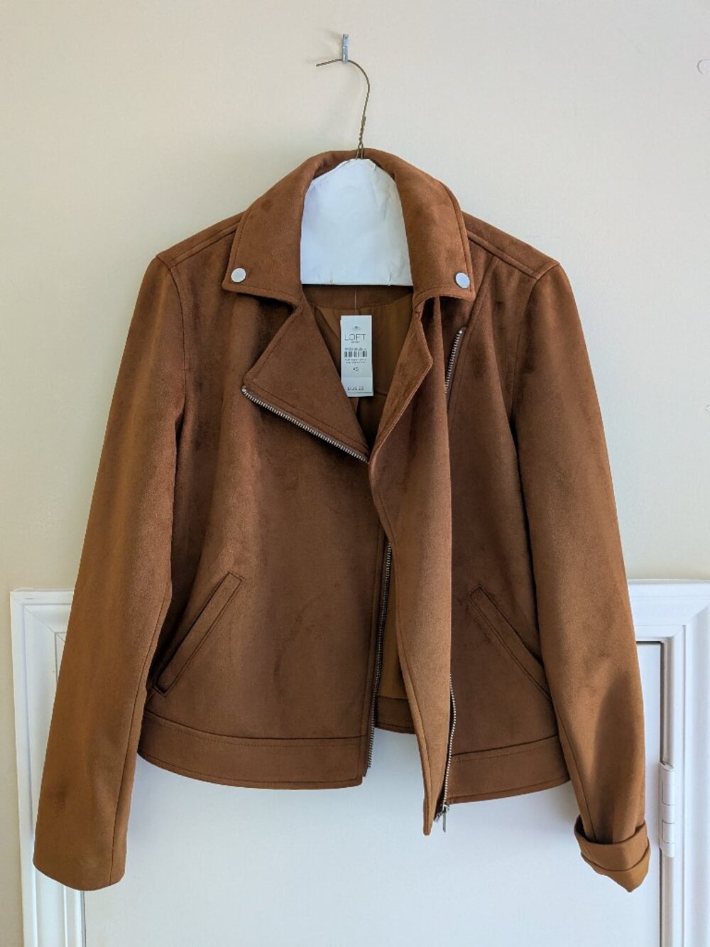 NWT Loft Brown Suede Jacket